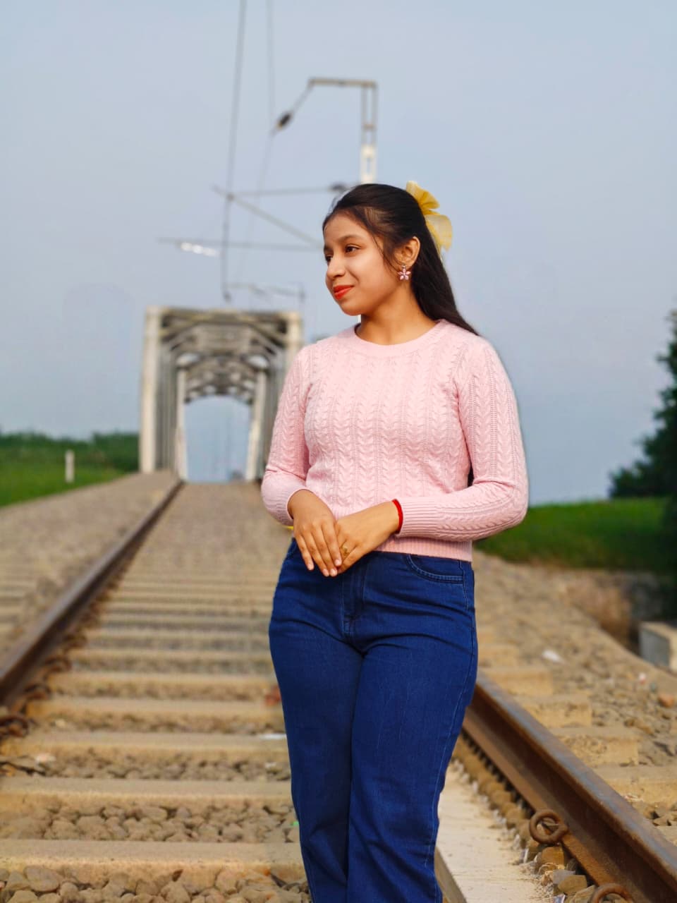 Deblina with her brother